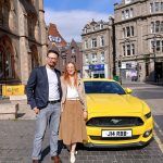 Glasgow Mustang Chauffeur Hire wedding proposal