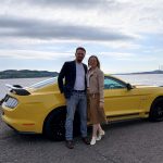 Glasgow Mustang Chauffeur Hire wedding proposal