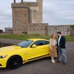 Glasgow Mustang Chauffeur Hire wedding proposal